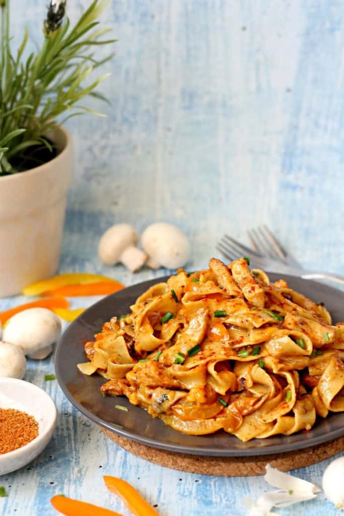 Creamy Chicken Fajita Pasta