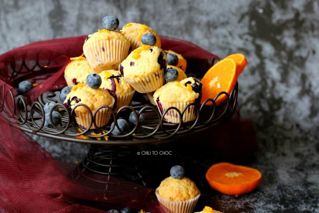 Mini Blueberry and Orange Muffins