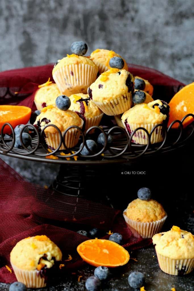 Mini Blueberry and Orange Muffins