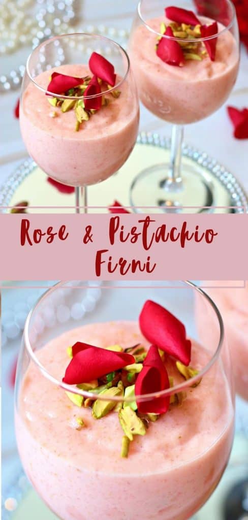 Rose & Pistachio Firni