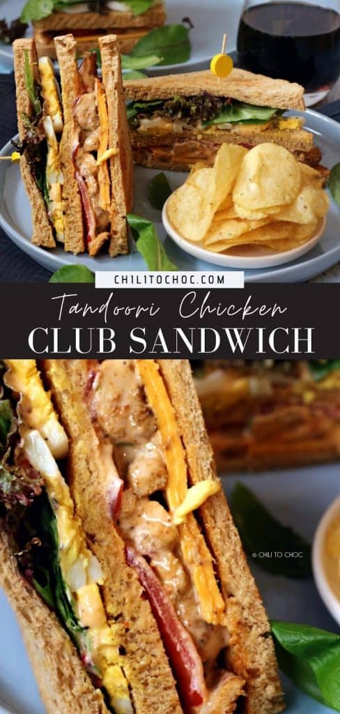 Tandoori Chicken Club Sandwich