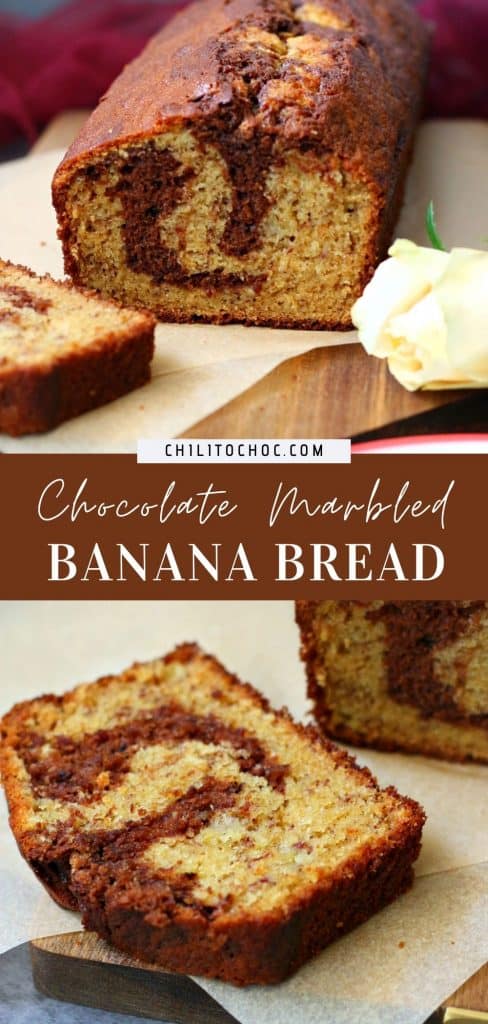 Chocolate Marbled Banana Bread - pinterest