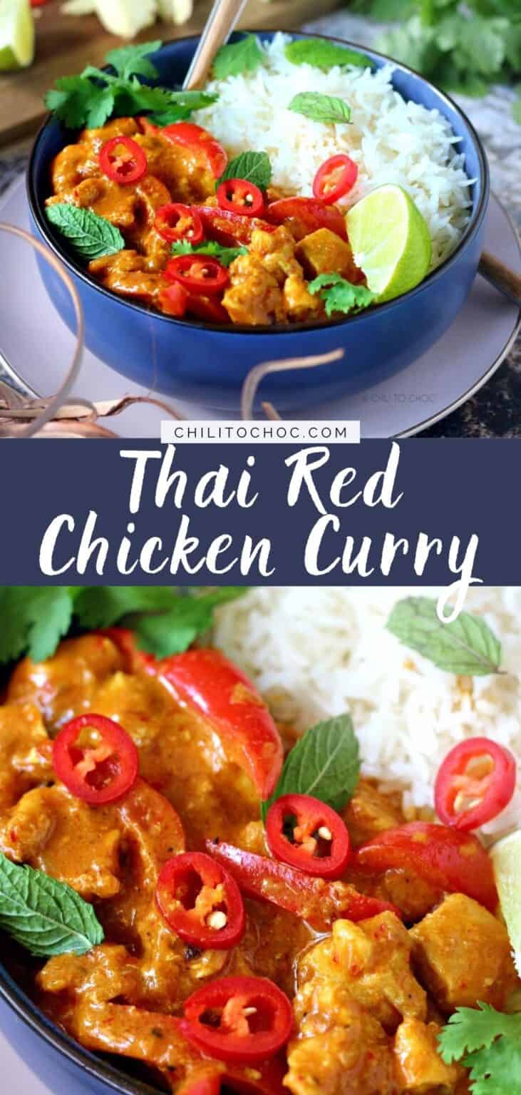 Easy Thai Red Chicken Curry - Chili to Choc