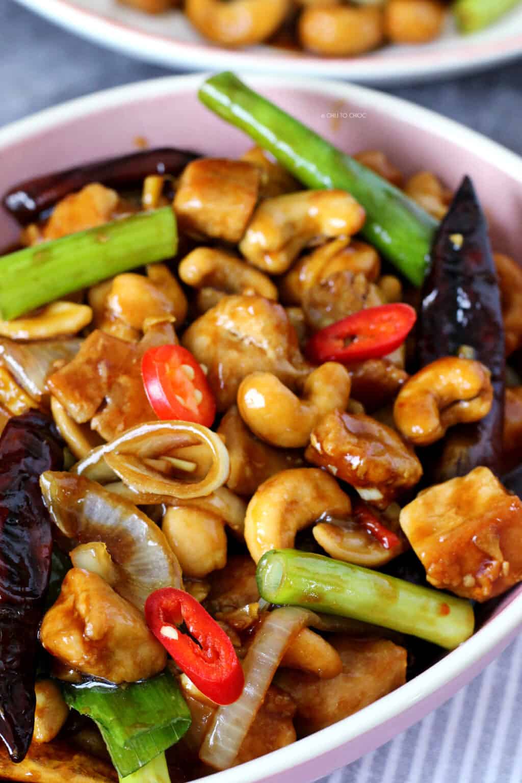 Thai Cashew Chicken - Chili to Choc