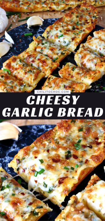 Cheesy Garlic Bread in Air Fryer (Plus Oven) - Chili to Choc