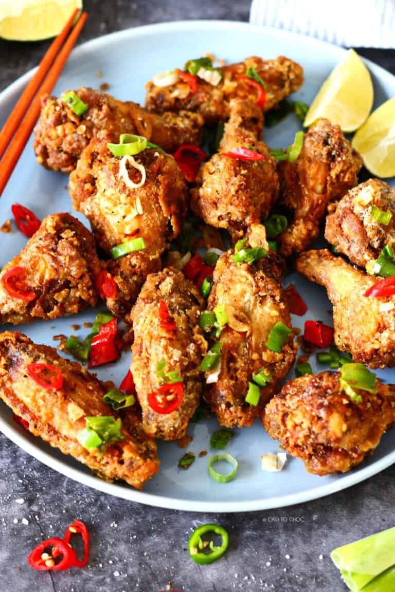 Chinese Salt And Pepper Chicken Wings - Chili to Choc