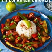 Pinterest graphic for Firecracker Chicken.