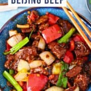 Pinterest Graphic for Beijing Beef.